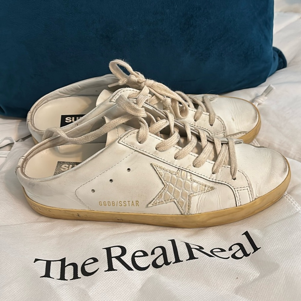 Golden goose super star sabot size 8